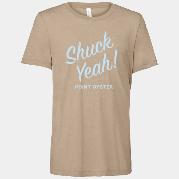 Shuck Yeah! Tan Triblend Tee (NEW) Thumbnail
