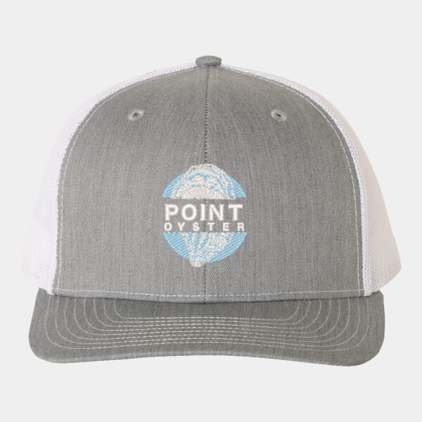Gray & White Snapback Trucker Cap Thumbnail